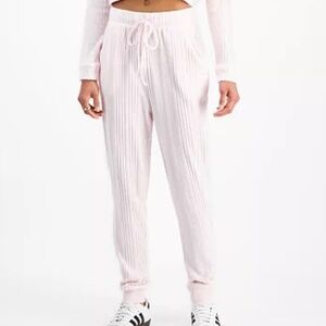 Hacci Knit Pull On Jogging Pants Cream